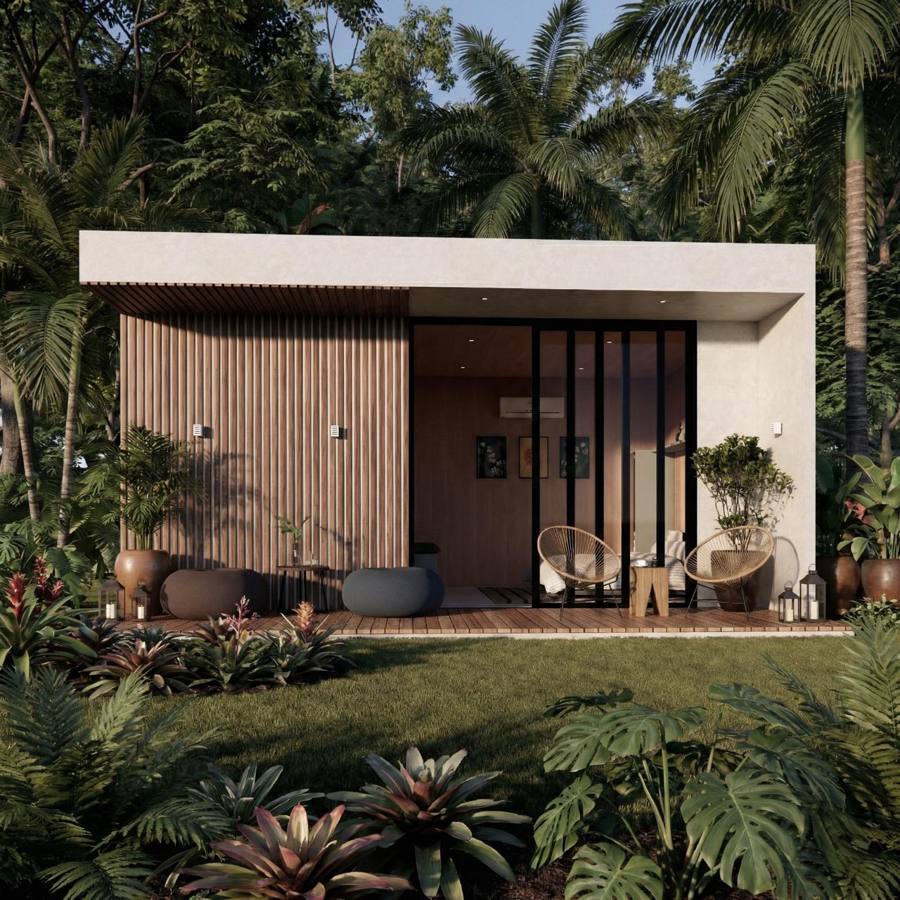 Bangalô 24m² - fachada externa